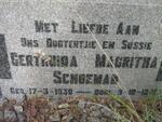 SCHOEMAN Gertruida Magritha 1930-1941