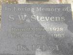 STEVENS S.W. 1928-1995