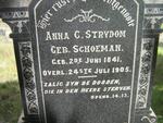 STRYDOM Anna C. nee SCHOEMAN 1841-1905
