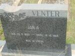 VENTER Jan A. 1895-1969