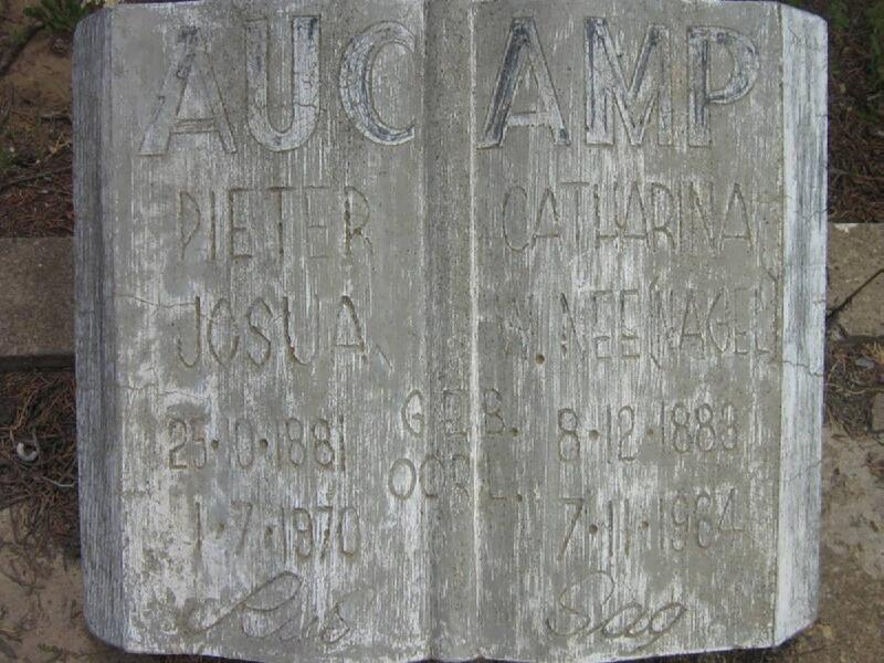 AUCAMP Pieter Josua 1881-1970 & Catharina NAGEL 1883-1964