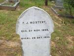 MOSTERT F.J. 1898-1930