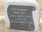 ROOYEN Martha, van -1936