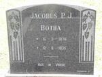 BOTHA Jacobus P.J. 1878-1935
