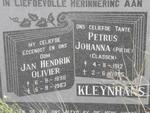 KLEYNHANS Jan Hendrik Olivier 1898-1983 & Petrus Johanna CLASSEN 1912-1995