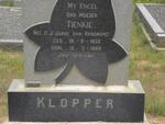 KLOPPER C.J. nee JANSE VAN RENSBURG 1932-1968