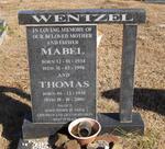 WENTZEL Thomas 1930-2000 & Mabel 1934-1996