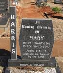 HARRIS Mary 1941-1990