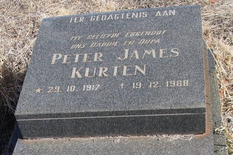 KURTEN Peter James 1917-1988