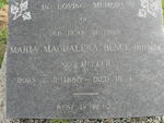 BUNCE Maria Magdalena nee MULLER 1880-1962