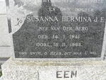 GREEN Susanna Hermina J.E. nee VAN DER BERG 1941-1963
