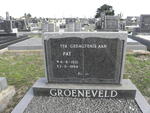 GROENEVELD Pat 1921-1984