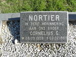 NORTIER Cornelius G. 1909-1989
