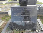 GRANGE Thomas Willem, le 1894-1973 & Susanna Petronella 1897-1984