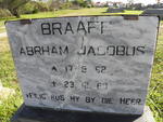BRAFF Abrham Jacobus 1962-1969