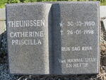 THEUNISSEN Catherine Priscilla 1950-1998