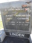 LINDEN Albert 1894-1985 & Margaritha Cathrina 1906-1997