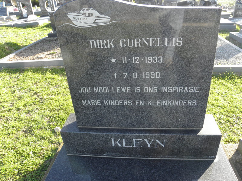 KLEYN Dirk Corneluis 1933-1990