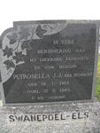 ELS Petronella J.J., Swanepoel nee BOSHOFF 1915-1962