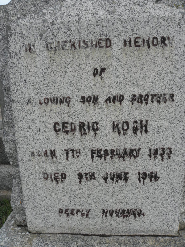 KOCH Cedric 1933-1961