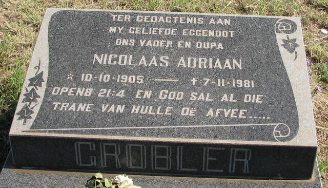 GROBLER Nicolaas Adriaan 1905-1981