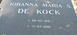 KOCK Johanna Maria S., de 1912-2001