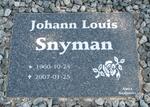 SNYMAN Johann Louis 1960-2007