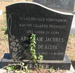 TRUTER Abraham Jacobus de Klerk 1913-1978