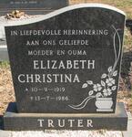 TRUTER Elizabeth Christina 1919-1986