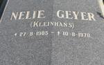 GEYER Nelie nee KLEINHANS 1905-1978
