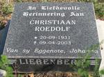 LIEBENBERG Christiaan Roedolf 1931-2003
