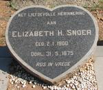 SNOER Elizabeth H. 1900-1975