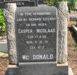 McDONALD Casper Nicolaas 1905-1975