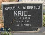 KRIEL Jacobus Albertus 1887-1976