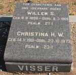 VISSER Willem S. 1899-1969 & Christina H.W. 1901-1973