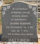 HATTINGH Johanna Hendrina nee BEZUIDENHOUT 1891-1973