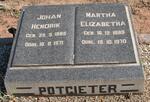 POTGIETER Johan Hendrik 1885-1971 & Martha Elizabetha 1889-1970