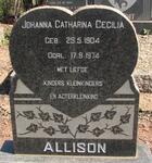 ALLISON Johanna Catharina Cecilia 1904-1974