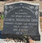 GROVE Elizabeth Magdalena voorheen VILJOEN nee PIETERSE 1920-1984