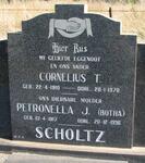 SCHOLTZ Cornelius T. 1910-1970 & Petronella J. BOTHA 1917-1996