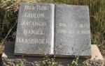 HAASBROEK Gideon Jacobus Daniel 1879-1969