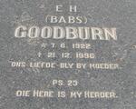 GOODBURN E.H. 1922-1996