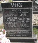 VOS Lambertus Petrus Gerhardus 1923-1987 & Elizabeth Francina 1928-