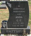 HATTINGH Anna C.C. 1935-2002