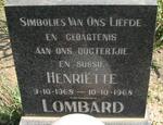 LOMBARD Henriette 1968-1968