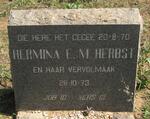 HERBST Hermina E.M.1970-1973