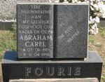 FOURIE Abraham Carel 1919-1998