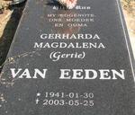 EEDEN Gerharda Magdalena, van 1941-2003