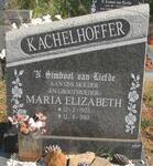 KACHELHOFFER Maria Elizabeth 1922-2003