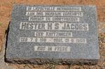 JACOBS Hester H.S. nee KRITZINGER 1911-1959